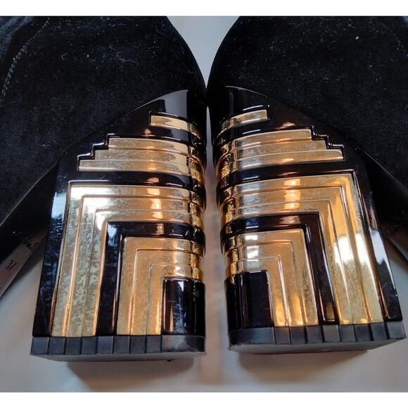 Louis Vuitton Black Suede Boots 37/7 - Picture 6 of 7